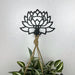 Lotus Plant Hanger Bracket for Planter | Black 6" - Image 2