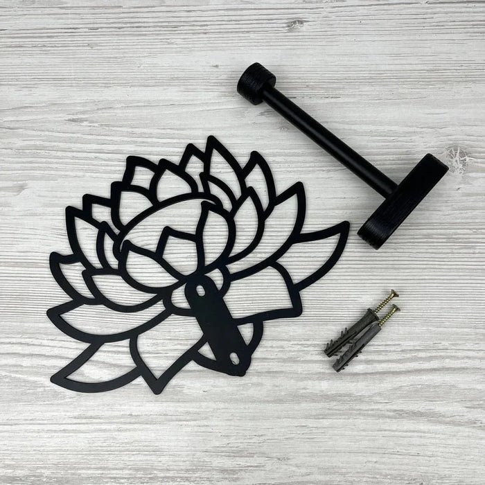 Lotus Plant Hanger Bracket for Planter | Black 6" - Image 4