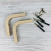 Mini Wooden L Shelf Brackets | Unfinished 4"x4" - Image 5