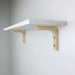 Mini Wooden L Shelf Brackets | Unfinished 4"x4" - Image 2