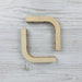 Mini Wooden L Shelf Brackets | Unfinished 4"x4" - Image 3