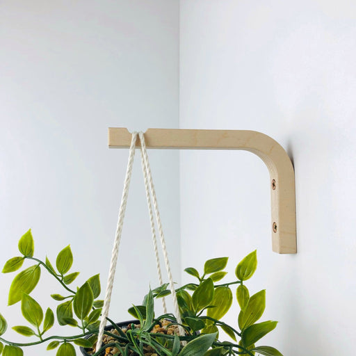 Minimalist Plant Hanger Bracket | Natural 6"x4" - Image 1