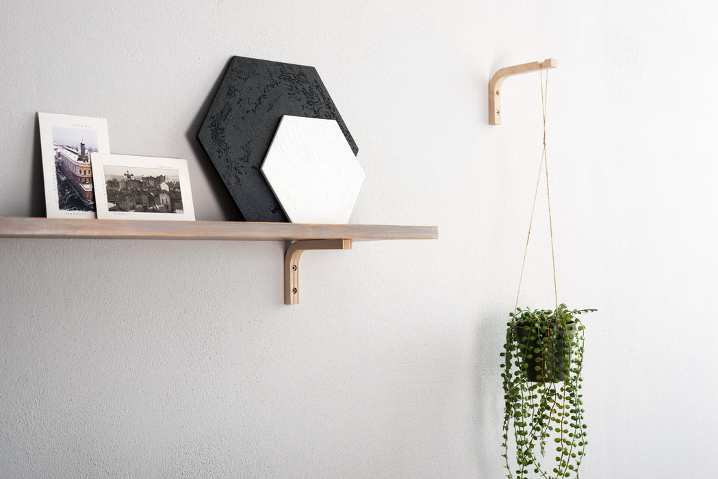 Minimalist Plant Hanger Bracket | Natural 6"x4" - Image 3