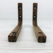 Minimalist Shelf Brackets for Wall | Walnut 6"x4" - Image 4