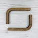 Minimalist Shelf Brackets for Wall | Walnut 6"x4" - Image 3