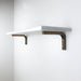 Minimalist Shelf Brackets for Wall | Walnut 6"x4" - Image 2