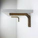 Minimalist Shelf Brackets for Wall | Walnut 6"x4" - Image 1
