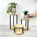 Modern Plant Stand Set of 3 | Geometric Indoor Holders - Image 1