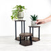 Modern Plant Stand Set of 3 | Geometric Indoor Holders - Image 2