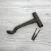 Modern Wall - Mounted Wooden Hook for Plants | Bog Oak Color - Image 5