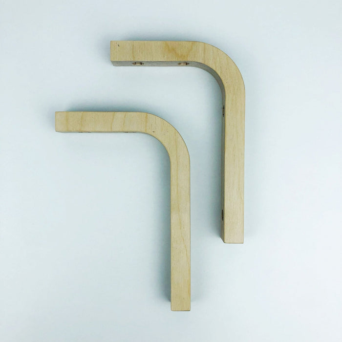 Modern wall wood shelf brackets | Unfinished 6"x4" - Image 7