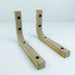Modern wall wood shelf brackets | Unfinished 6"x4" - Image 5