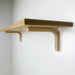 Modern wall wood shelf brackets | Unfinished 6"x4" - Image 1