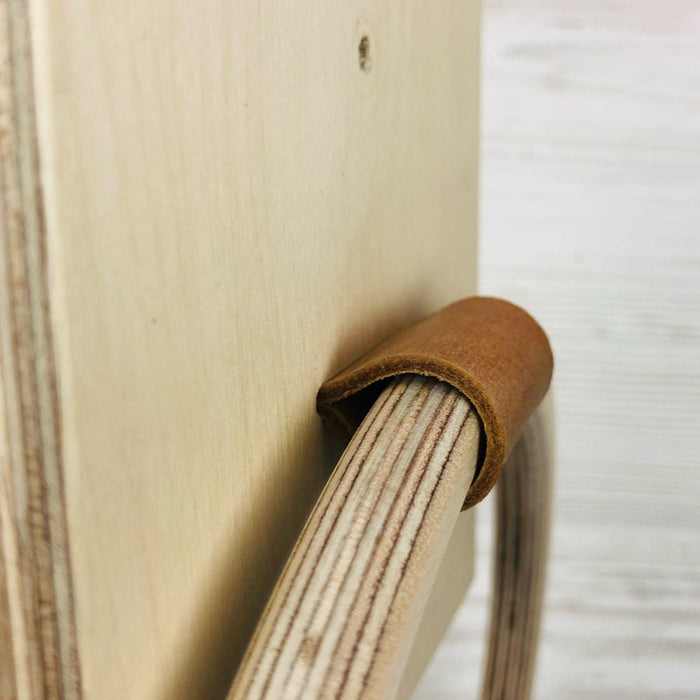 Modern Wood Bathroom Towel Ring | Natural - Image 5