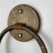 Modern Wood Bathroom Towel Ring | Walnut - Image 2