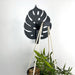 Monstera Leaf Wall Hook for Planter | Black - Image 4