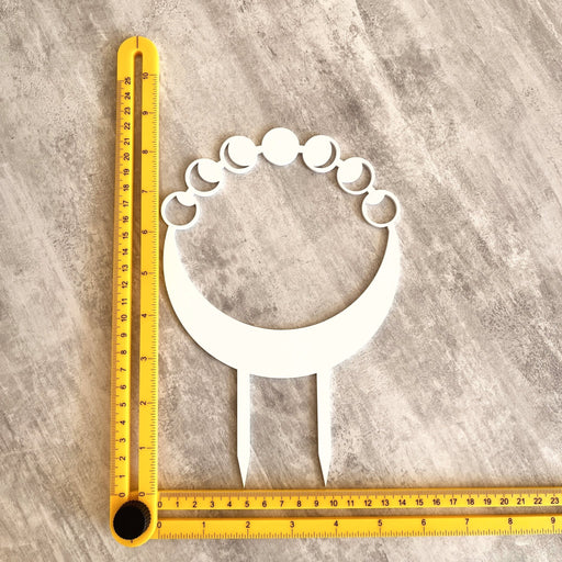 Moon Phase Plant Trellis for Indoor Plants | White - Image 2