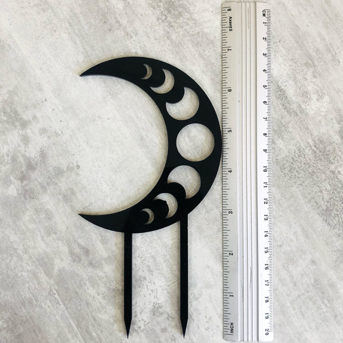 Mystical Moon Phase Plant Trellis | Black - Image 3