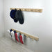 Natural Hallway Coat Rack | Wood and Metal Wall Hanger Hooks - Image 3