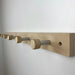 Natural Hallway Coat Rack | Wood and Metal Wall Hanger Hooks - Image 2