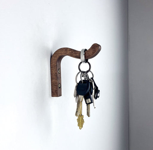 Natural Wood Key Holder | Minimalist Wall Organizer - Image 1