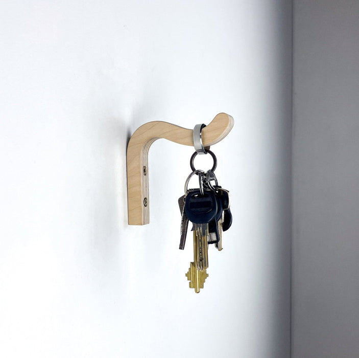 Natural Wood Key Holder | Minimalist Wall Organizer - Image 4