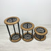 Natural Wood Plant Stand Set of 3 | Scandinavian Style - Image 4