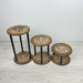 Natural Wood Plant Stand Set of 3 | Scandinavian Style - Image 5
