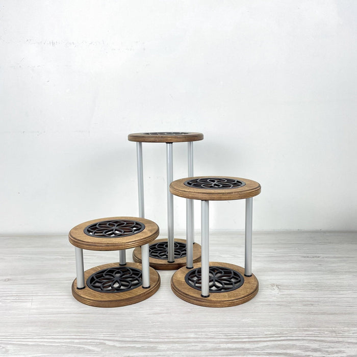 Organic Curve Plant Stand Trio | Modern Natural Aesthetic - Image 5
