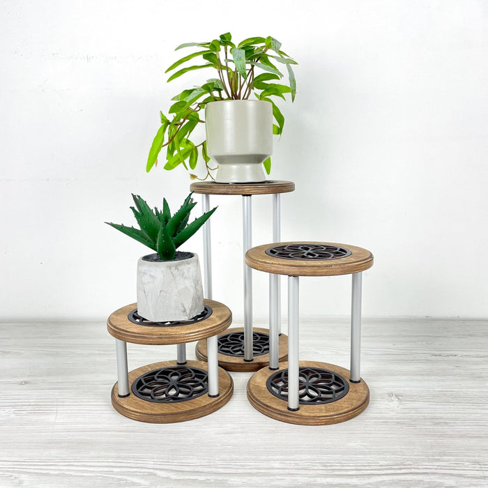 Organic Curve Plant Stand Trio | Modern Natural Aesthetic - Image 2