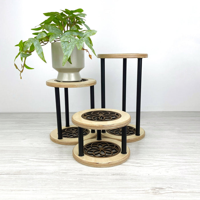 Organic Shape Plant Stand Set of 3 | Soft Minimal Design - Image 1