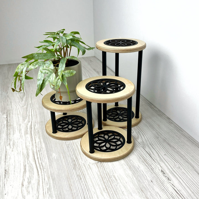 Organic Shape Plant Stand Set of 3 | Soft Minimal Design - Image 6