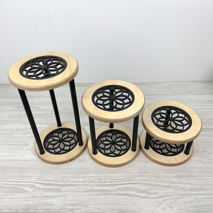 Organic Shape Plant Stand Set of 3 | Soft Minimal Design - Image 5