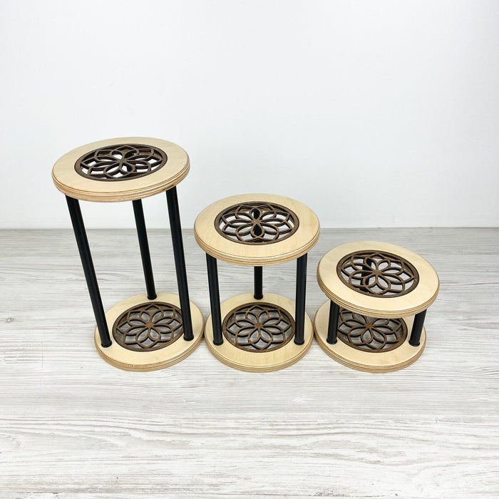 Organic Shape Plant Stand Set of 3 | Soft Minimal Design - Image 7