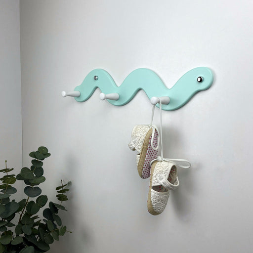 Original Wall Shelf in the Shape of a Snake | SkyBlue Color - Image 1