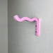 Pink Wavy Plant Hook for Indoor | 6"x4" - Image 2