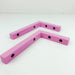 Pink Wooden Wall Brackets for Floating Shelves | 6"x4" Modern Support - Image 3