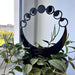 Round Moon Phase Plant Trellis | Black - Image 2
