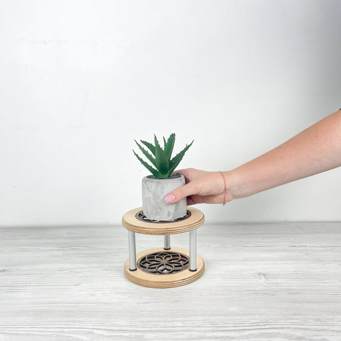 Set of 3 Curved Plant Stands | Natural Flow Design - Image 5