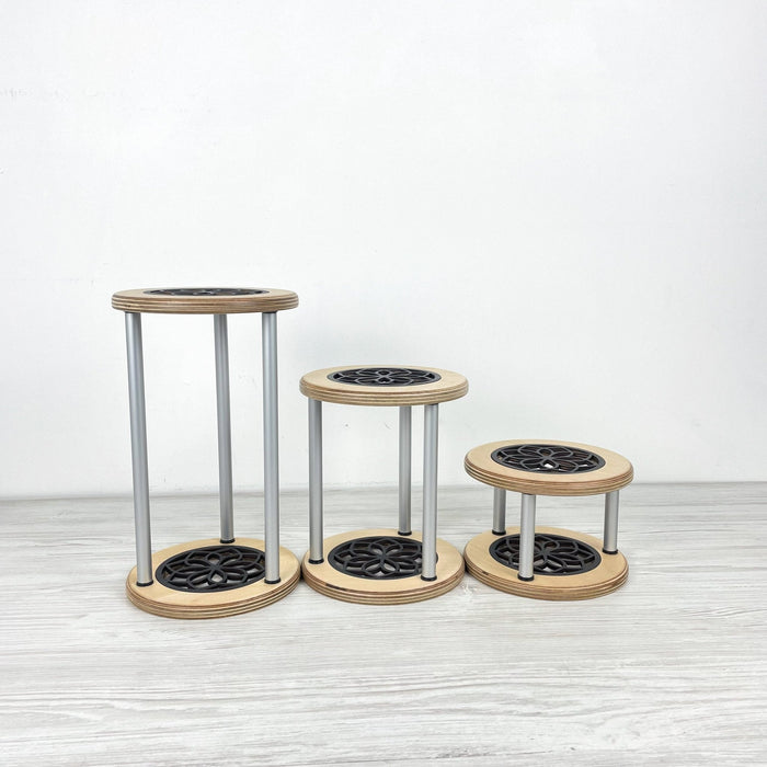Set of 3 Curved Plant Stands | Natural Flow Design - Image 7