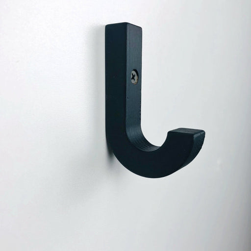 Simple wood wall hook black - Image 2
