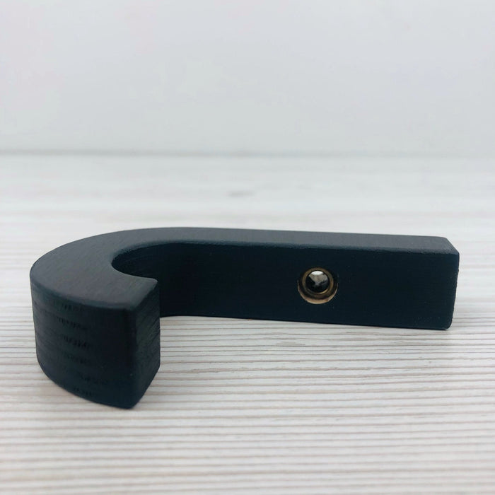 Simple wood wall hook black - Image 4