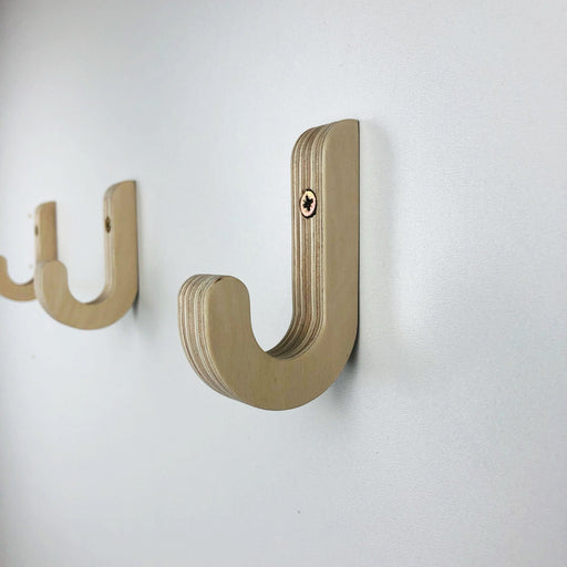 Simple wood wall hook natural - Image 1