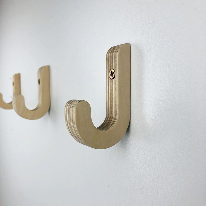 Simple wood wall hook natural - Image 1