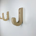 Simple wood wall hook natural - Image 1