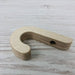 Simple wood wall hook natural - Image 3