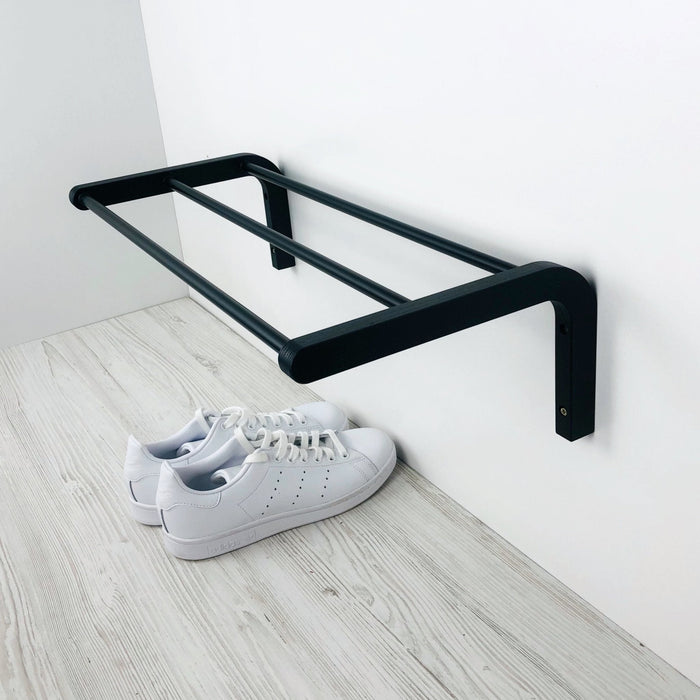 Single Tier Shoe Rack for Wall Black Color - Image 5