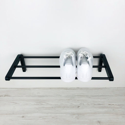 Single Tier Shoe Rack for Wall Black Color - Image 2