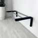 Single Tier Shoe Rack for Wall | Black + Silver Rods - Image 1