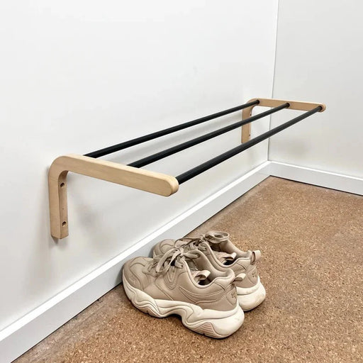 Single Tier Shoe Rack for Wall | Minimalist Shoes Storage - Image 1